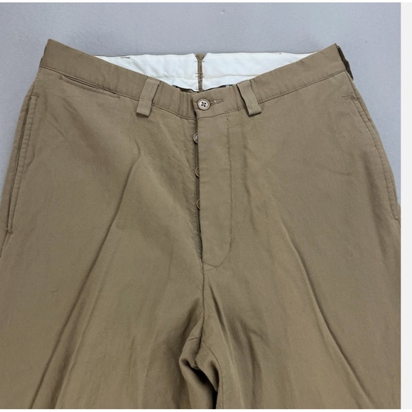 Vintage Ralph Lauren RRL Pants Trousers Mens 32x34 Tan Khaki Chino Button Fly - Picture 2 of 13